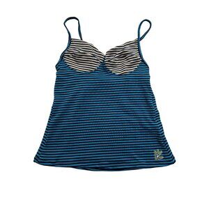 Omighty Striped Corset Cami in Blue